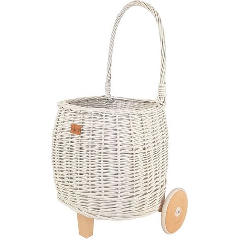 Cestino portaoggetti bianco Pully su ruote (1/5)