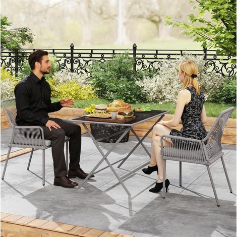 Stuhl Sessel Outdoor Rattan 57 x 61 x 84 cm OKMYHOME (1/3)