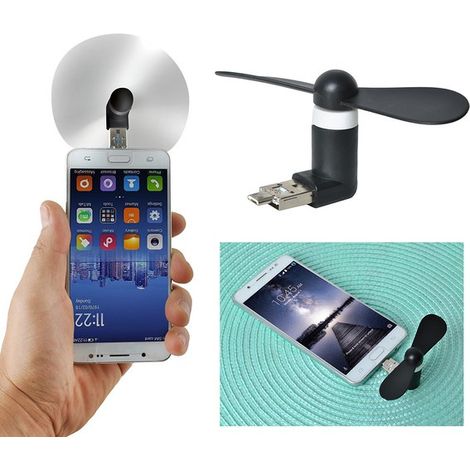 Mini-Handventilator mit Micro-USB-Anschluss für Mobiltelefone (1/5)