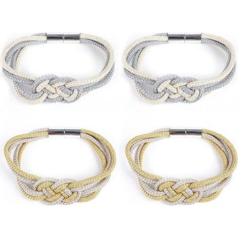 CSPARCV 4 Magnetic Curtain Tiebacks, Curtain Accessories, Decorative Curtain Tiebacks, Curtain Straps, Elegant Curtain Tiebacks, Home Accessories