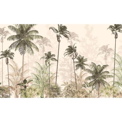 Papier peint panoramique - Forêt Tropicale - 130 cm x 78 cm (1/2)