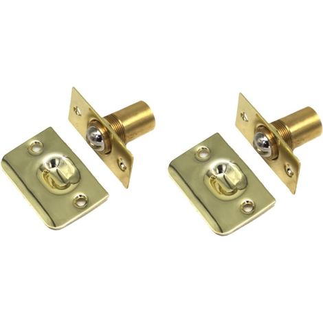 Lot de 4 verrous porte placard avec ressort et perles verrouillage (1/5)