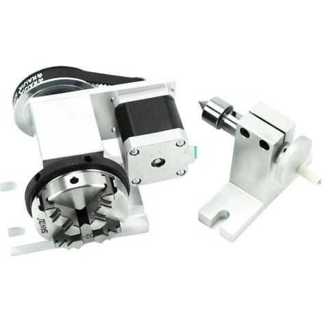 Kit de torno CNC, eje rotatorio, tipos de mandriles compatibles, 4 mordazas (1/2)