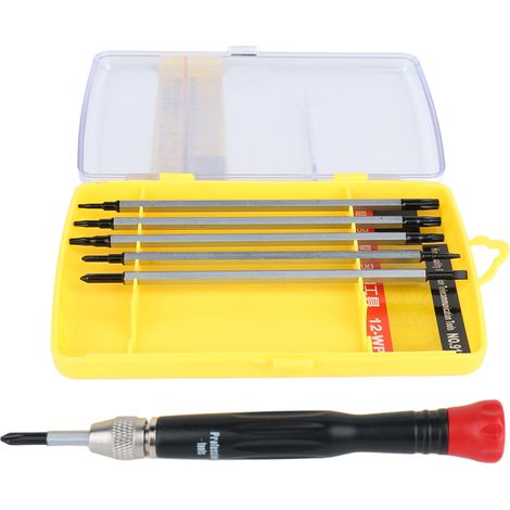 Ensemble de tournevis pour guitare, embouts de tournevis plats, cruciformes et en étoile, accessoires de réparation d'instruments de musique (1/5)