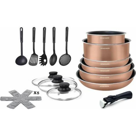 Set di pentole Arthur Martin 20 pezzi in alluminio