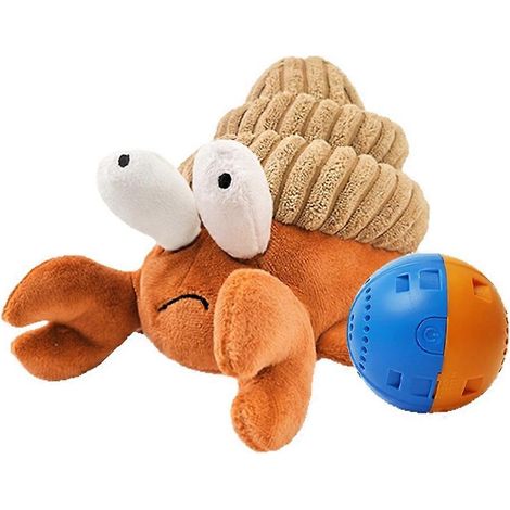 Vibrierendes Plüsch-Hundespielzeug mit Sprachausgabe, automatisch tanzende Krabbe, wiederaufladbares interaktives Katzen- und Hundespielzeug (1/5)