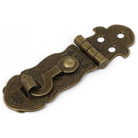 Serrure de valise de style rétro Fermoir de coffre Loquet Bronzé (1/4)