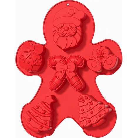 Moule en silicone chocolat motif Père Noël décor saisonnier (1/5)