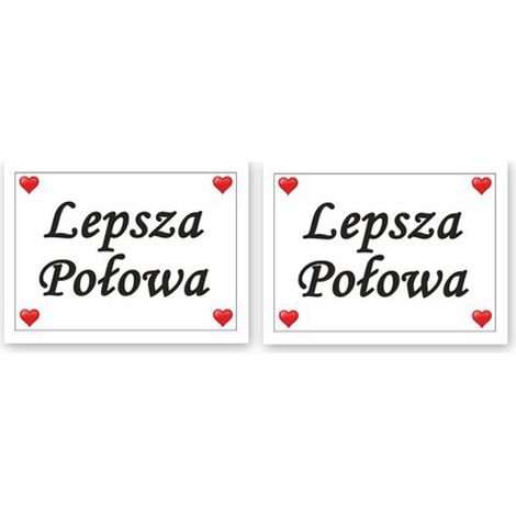 Pegatinas para zapatos "Mejor Mitad", 2 unidades, 1 paquete.