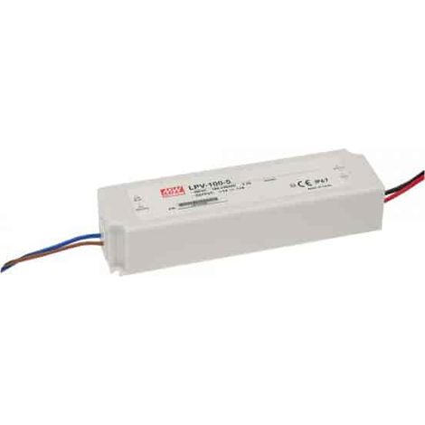 Fuente de alimentación conmutada Mean Well LPV-100-12 LED 102 W 12 V 8,5 A 90-264 V CA 127-370 V CC IP67