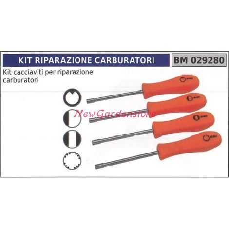 Kit cacciaviti per riparazione carburatori NEW GARDEN STORE 029280