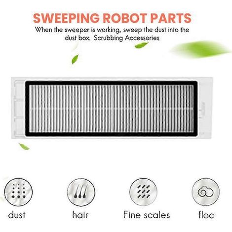 Piezas de repuesto para Xiaomi Mi Robot 2St RoborockS5 S50 S51 S55 S6 S60 S65 T6 Dust Box Vacuum Clean Edition 0703 (1/4)