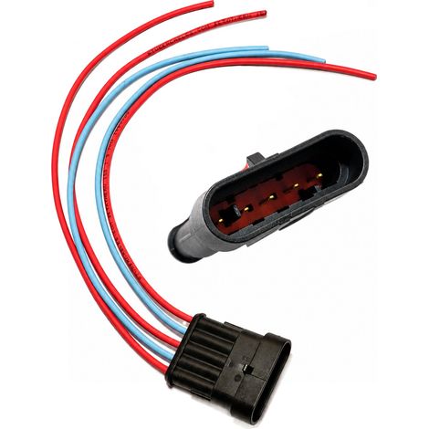 5-poliger Stecker, superdichte 1,5-mm-Buchse mit Kabeln und hermetischen Dichtungen (1/4)