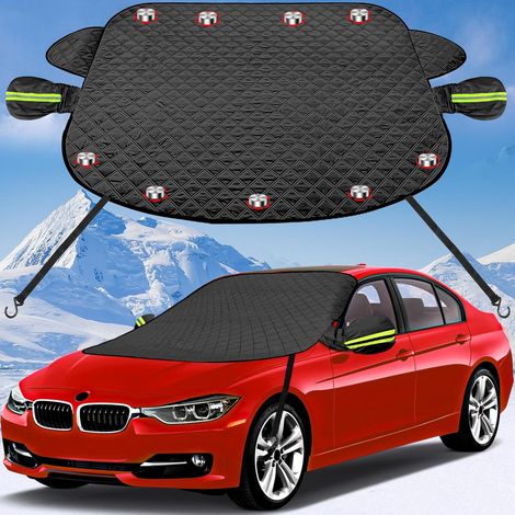 5-lagige magnetische Schneeabdeckung – geeignet für Pkw, SUVs und Lkw – mit Rückspiegel und elastischem Band