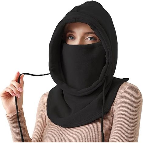 Passamontagna antivento da donna, maschera da sci calda, scaldacollo termico per ciclismo e escursionismo all'aperto. (1/5)