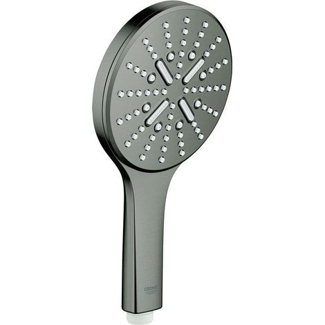 Grohe Rainshower SmartActive - Doccetta 130 9,5 l/ min, 3 getti, Hard Graphite spazzolata 26574AL0