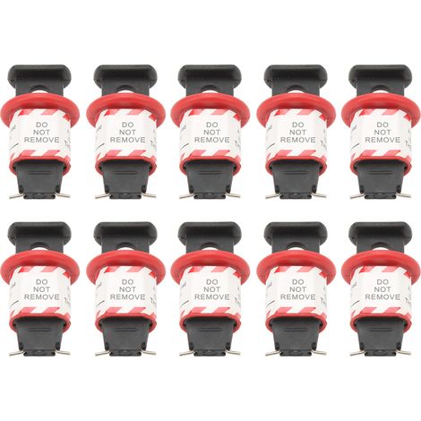 Disjoncteur à broches, verrouillage de sécurité, interrupteur à Air électrique Miniature, poignée de verrouillage pour l'isolation électrique, 10 pièces