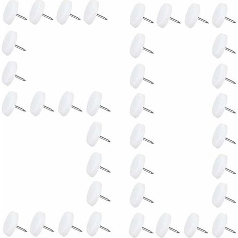 Patins Glisseurs - LARGEIGHT - 20mm - Teflon - A clouer - Couleurs multiples (1/4)