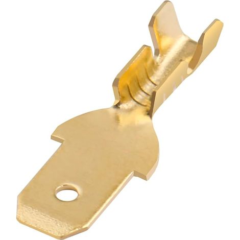 Pelle mâle à sertir rapide à pince à sertir 4,8 mm Connecteur non isolé 100 pièces (1/5)