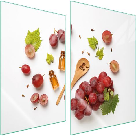 PIASTRA PROTETTIVA IN VETRO PER CUCINA 2x35x52 FRUTTA (1/5)