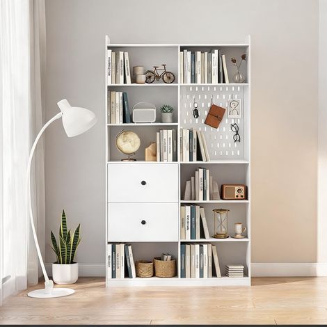 Meuble de rangement de bureau 6 niveaux 120 x 30 x 200 cm (1/5)