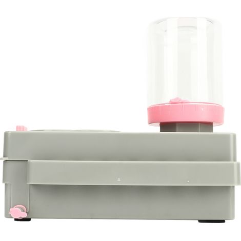 Lave-brosse en plastique avec tuyau de drainage pour salles de classe et extérieur, gris et poudre.