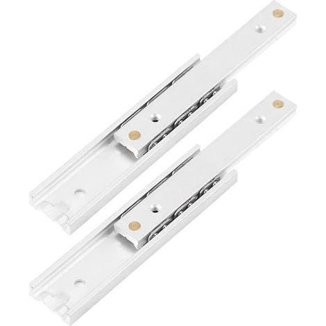 ALLIANDIS Schwerlast-Teleskopschubladenschienen aus Aluminiumlegierung mit Kugellagern (100 mm) für Schubladen und Schränke (100 mm). (1/5)