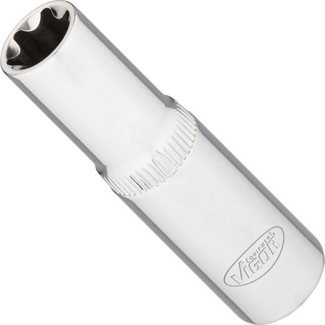 VIGOR Steckschlüsseleinsatz, lang, 3/8 (10 mm) Vierkant hohl, Außen TORX Profil, SW E14 (1/2)
