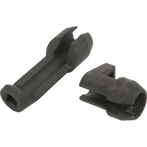 Clé à œil ouvert 17mm 12 points pour ligne injection carburant et capteur O2, douille extracteur pour Ford Power Stroke 6.7L Diesel, acier 42Cr noir (1/5)