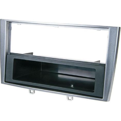 Facade autoradio FA437AVP compatible avec Peugeot 308 et 308SW 07-09 - Argent 1Din VP