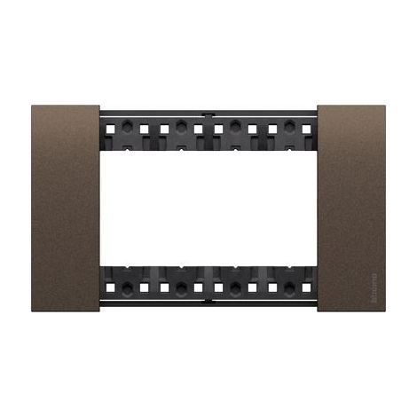 BTICINO KA4804KB - Placca Living Now 4 Moduli Bronze Zama Serie Civile