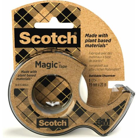 Cinta adh scot invisible 20 x 19 mm magic mt ecologica