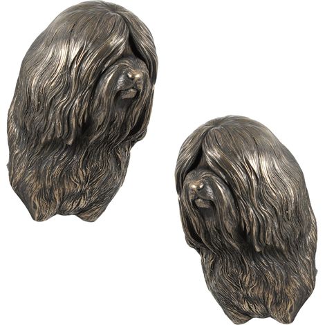 Terrier tibetano - una statuetta di cane, un busto da appendere, una decorazione unica per gli amanti dei cani di Art-Dog (1/5)