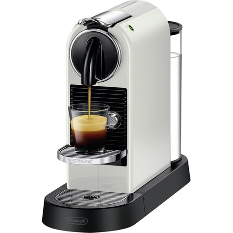Nespresso De'Longhi Citiz EN167.W - Cafetera monodosis de cápsulas Nespresso, compacta, 19 bares, apagado automático, color blanco (1/5)