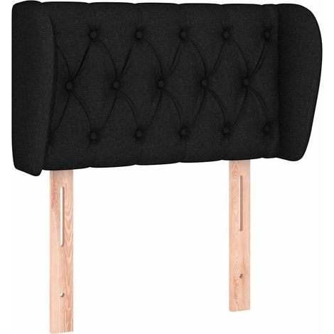 Maison Exclusive - Cabecero de tela negro 83x23x78/88 cm (1/5)