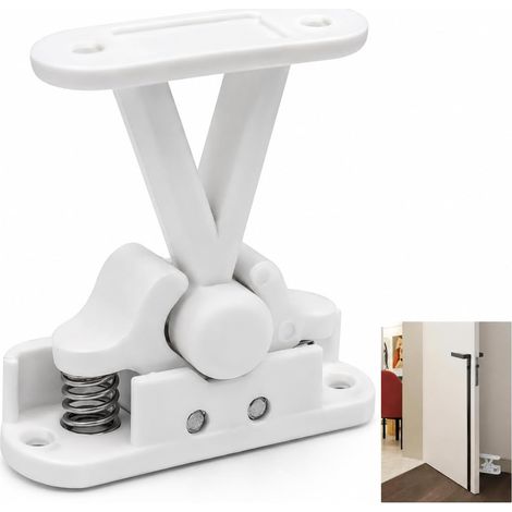 Support de Porte de Caravane, ​​Arret de Portail​​ Retenue De Porte Caravane en Plastique ​​Bloque porte Ouverte​​, Butée de Porte Silencieuse Amovible, Bloc Porte Pratique pour Remorque Camper (1/5)