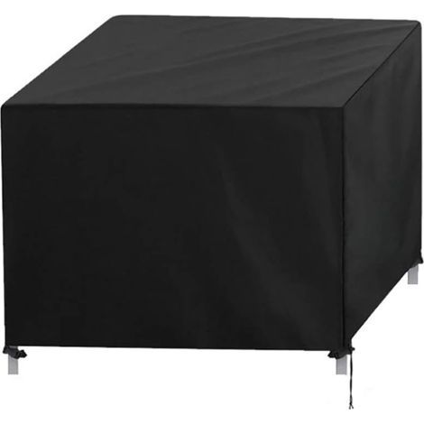 Housse de salon de jardin,Housse de protection rectangulaire 420D Housse de bache,imperméable,résistante aux intempéries,pour chaises de table de jardin et ensembles de meubles noir,120 x 60 x 90 cm (1/5)
