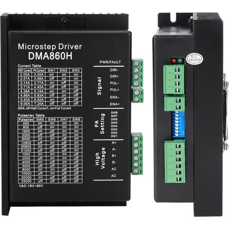 Contrôleur de moteur pas à pas CNC numérique 32 bits ultra silencieux DMA860H, 2,47 Ω, 7,2 A, 1880 V CA (1/5)