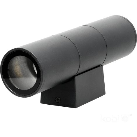 Lámpara de pared para jardín 2xGU10 IP54 negra (1/5)