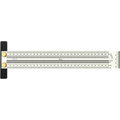 Righello per foratura di fori, tipo T, per lavorazione del legno, strumento di misurazione fai da te (tipo T da 300 mm) (1/4)