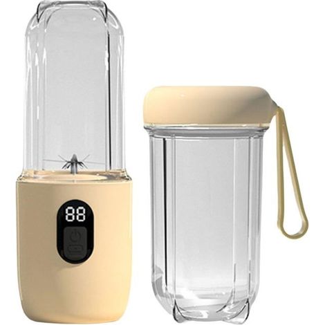 1 unité presse-agrume électrique, mélangeur portable rechargeable USB, 500 ml, pour préparations de jus et smoothies, voyage et fitness (1/3)