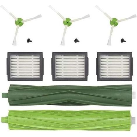 Pièces de rechange pour iRobot Roomba i6 i7 i3 i4 i8 E5 E6 Filtre d'aspirateur pour Roomba i3+ i7+ i8+ j7 j7+ Plus Accessoires pour brosse latérale de filtre Roomba, brosses en caoutch (1/5)