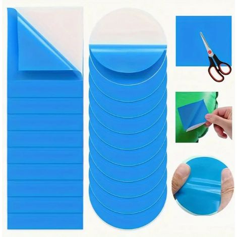 Kit réparation piscine bleu 20 pièces, patchs imperméables pour piscines gonflables et matelas pneumatiques (1/4)