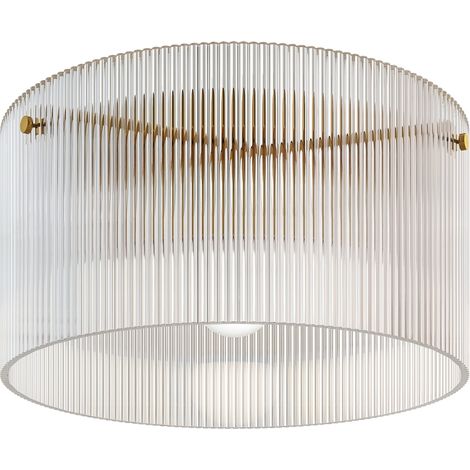 Lampada da soffitto con paralume in acrilico, metallo, compatibile con lampadine alogene e LED (1/5)