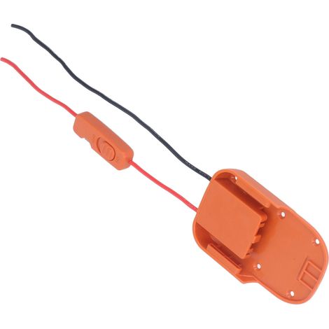 Adaptateur de batterie avec trous de montage pour batteries Richie 18V et AEG 18V avec bornes à fusible. (1/5)