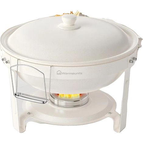 Plat à réchaud, capacité de 5QT, design léger, 4Pack (1/2)