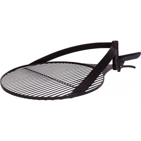 Grille de barbecue pour braséro, acier naturel, poignée inclue, CookKing, 121204