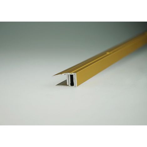 PLP-Set Abschlussprofil Alu gold 25 mm x 100cm