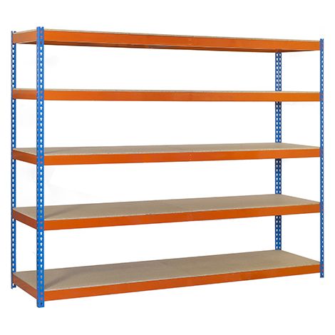 Simonrack ECOFORTE 1504-5 pratico scaffale blu arancione legno (1/4)