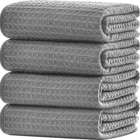 Torchon Cuisine Lot de 4 Torchons Vaisselle Absorbants 50x70 cm (1/5)